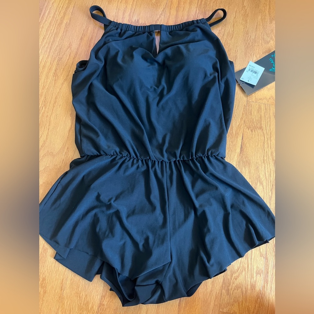 NWT Women's One Piece Romper-Style Swimsuit- size small